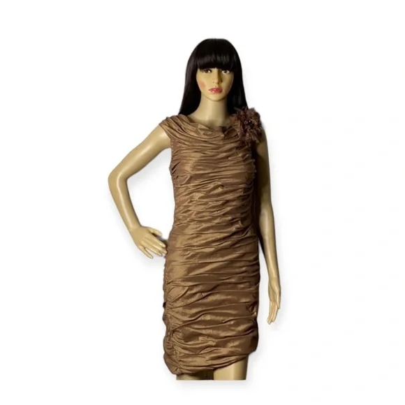 Spiegel | Dresses | Spiegel Brown Cocktail Dress Size 8 | Poshmark